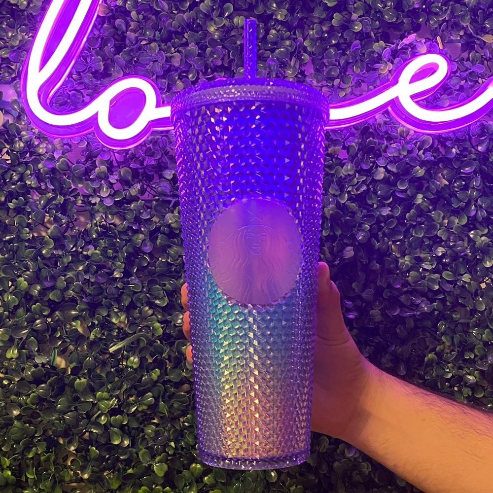 💜Starbucks💙Ombre💎bling💎VENTI studded Tumbler